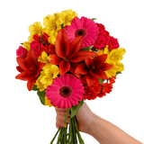 Purple Fall Flower Arrangements Fresh Bouquet Set