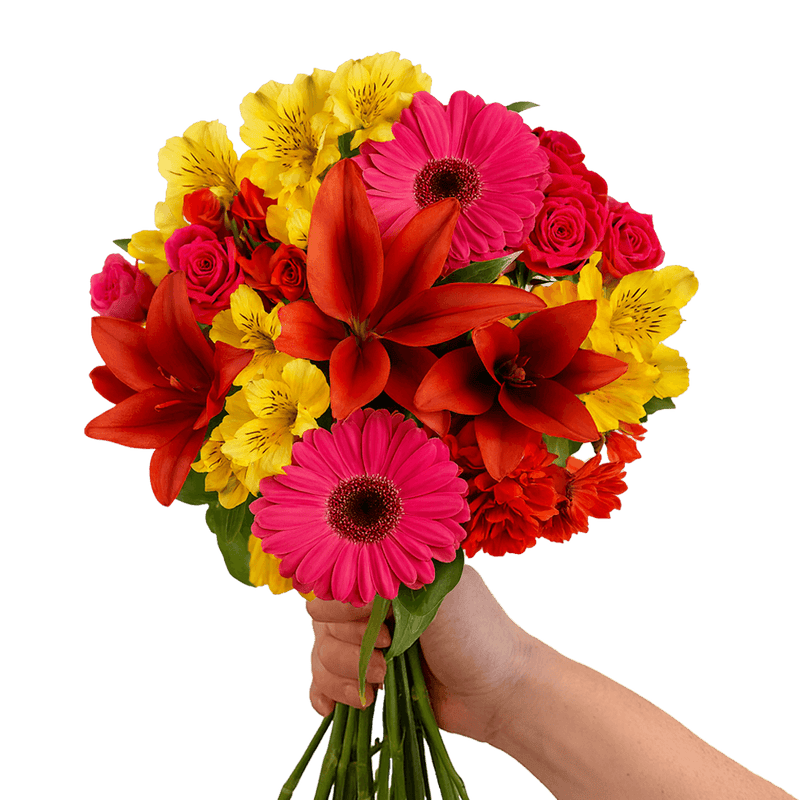 Purple Fall Flower Bouquets Fresh Seasonal Arrangement Set