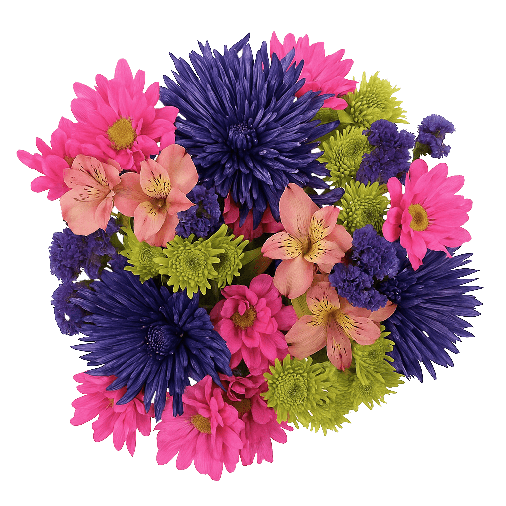 Floral Fireworks Flower Bouquet Fresh Mixed Arrangement