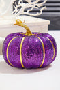 7" Purple Sequin Pumpkin