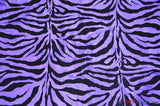 Zebra Flocking Taffeta Polyester Fabric - Zebra Flocking Pattern, 58/60" Width (1 Yard)