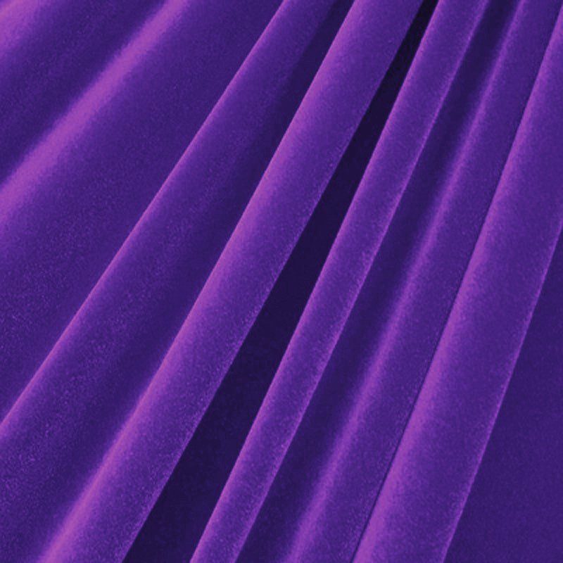 1 Yard Solid Stretch Velvet Fabric Silky Soft 4 Way Stretch for Apparel 58/60 Inch Width