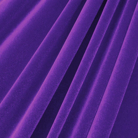 1 Yard Solid Stretch Velvet Fabric Silky Soft 4 Way Stretch for Apparel 58/60 Inch Width