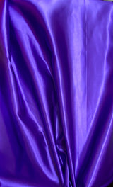 Purple Bridal Satin Fabric - Purple, 58"-60" Width (1 Yard)