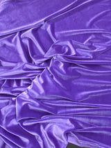 Purple Stretch Velvet Fabric - Purple, 58"-60" Width (1 Yard)