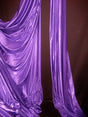 Low Stretch Purple Polyester Fabric - Purple, 108"-120" Width (1 Yard)