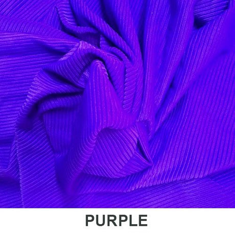 VLA730 Rib Texture Swimwear Fabric - Ribbed Texture, Cobalt Blue