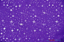 Shooting Star Foil Organza Polyester Fabric - Sheer Silver Metallic Star, 58/60" Width (1 Yard)