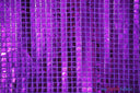 Quad Sequins Polyester Fabric - Square Sequins, Multiple Colors, 45" Wide (1 Yard)