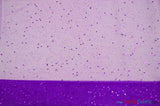 Tulle Glitter With Sequins Polyester Fabric - Glitter Embellished Sheer Tulle, Multiple Colors, 58/60" Width (1 Yard)