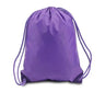 Drawstring Bag - Purple Fabric - Purple, 14" X 17" (1 Bag)