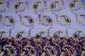 Coco Paisley Polyester Fabric - Sheer Embroidered Paisley, Double Scallop Lace, 52" Width (1 Yard)