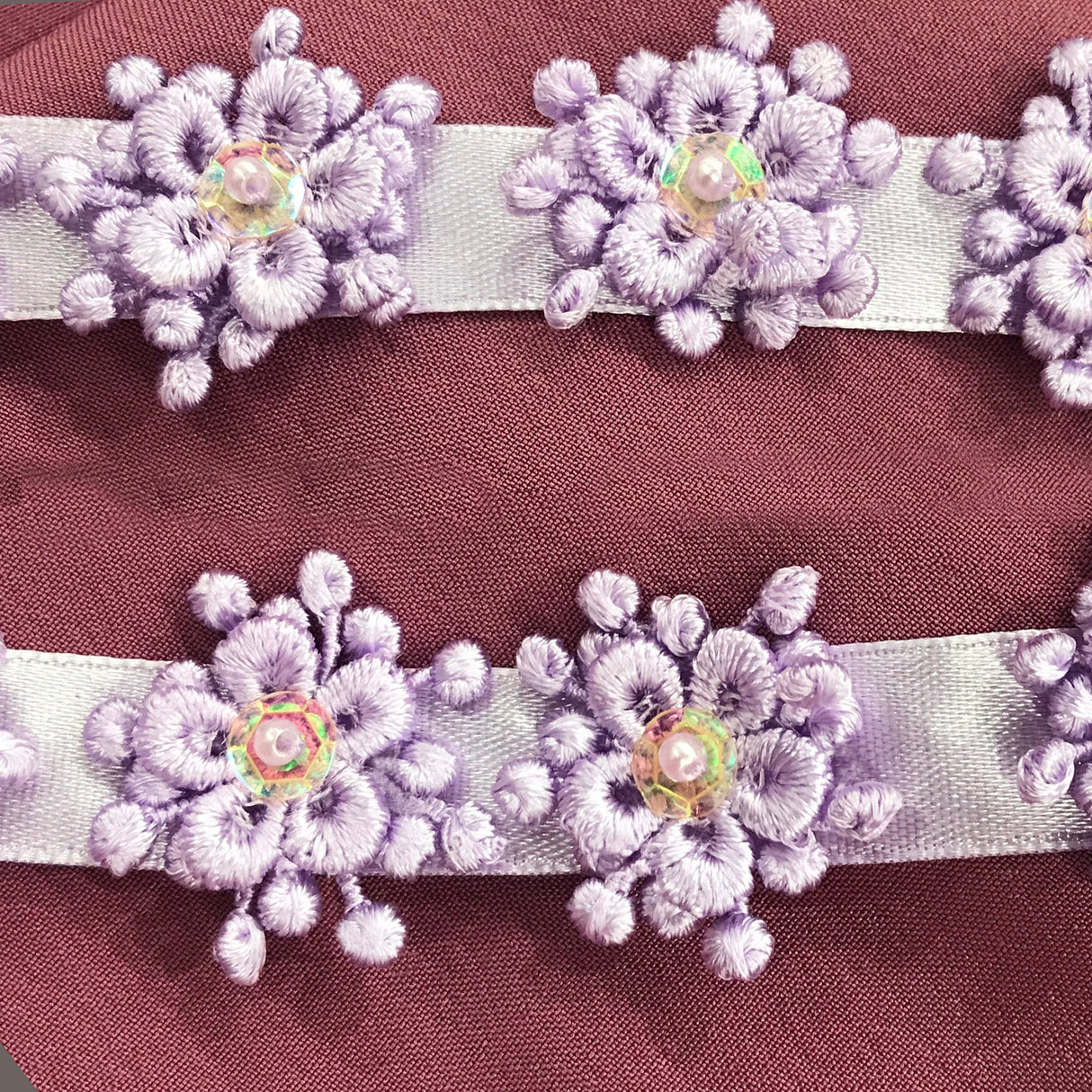Beaded 3D Guipure Floral Lace Trimming