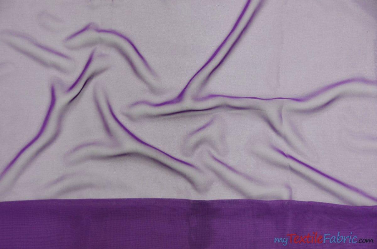 Polyester Chiffon Fabric - Super Soft, Flowy, Sheer, 58/60" Width, 100% Polyester (By The Continuous Yards & Bolts)