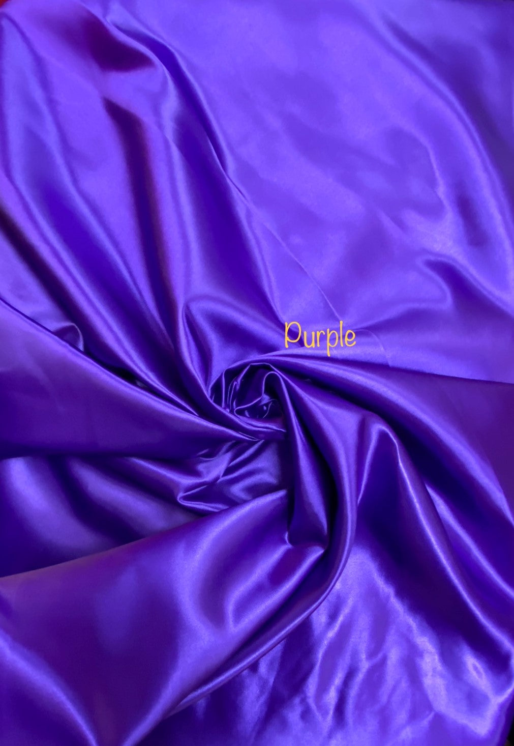 Purple Bridal Satin Fabric - Purple, 58"-60" Width (1 Yard)