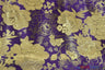 Oriental Metallic Flower Brocade Metallic Brocade Fabric - Metallic Flower, 58" Width (1 Yard)
