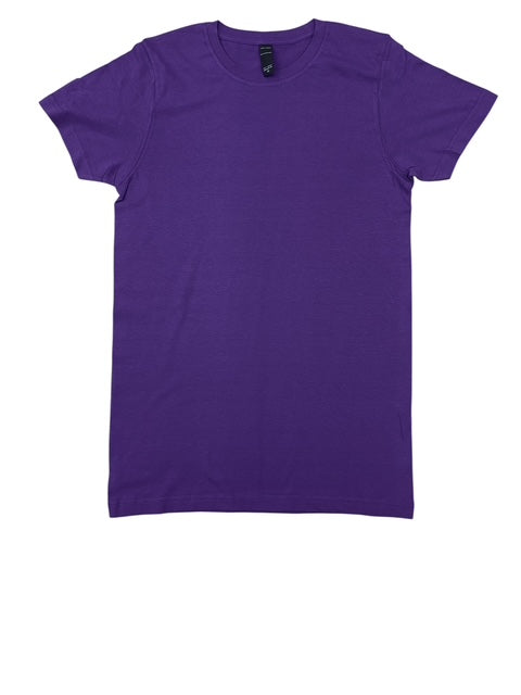 Lucky Friends 1001 100% Cotton Fabric - Purple, Round Neck, 4.2 Oz, Tubular, 30 Single, Unisex (1 Piece)
