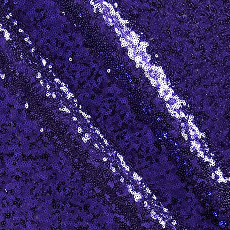 Purple Mini Glitz Sequin Mesh Fabric,