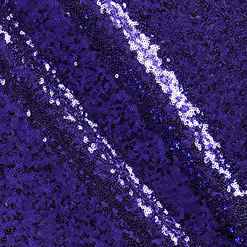 Purple Mini Glitz Sequin Mesh Fabric,