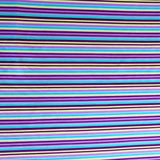 Swim Knit Nylon Spandex Purple Aqua Lime Stripe