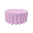 Lilac 100% Polyester Round Tablecloth 108″