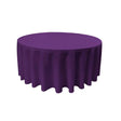 Purple 100% Polyester Round Tablecloth 120″