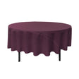 90″ Eggplant Polyester Round Tablecloth