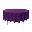 90″ Purple Polyester Round Tablecloth