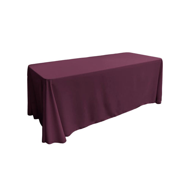 Eggplant 100% Polyester Rectangular Tablecloth 90″ x 132″