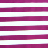 Swim Knit Purple and White Stripes with Silver and Gold Accents
