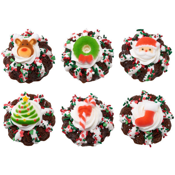 DecoPac Christmas Fusion Mix Sprinkles 26 oz. handheld container