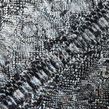 Python Holo Nylon Spandex Fabric - Fuchsia, Silver, Gold Snake Skin Hologram, 58/60" Width (1 Yard)