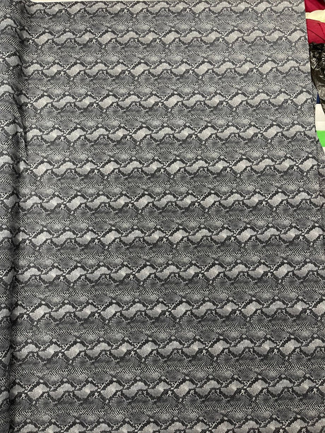 Python Snake Print Nylon Spandex Fabric - Digital Snake Skin Print, 58" Width (1 Yard)