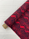 Python Snake Print Nylon Spandex Fabric - Digital Snake Skin Print, 58" Width (1 Yard)