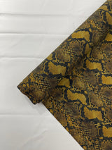 Python Snake Print Nylon Spandex Fabric - Digital Snake Skin Print, 58" Width (1 Yard)
