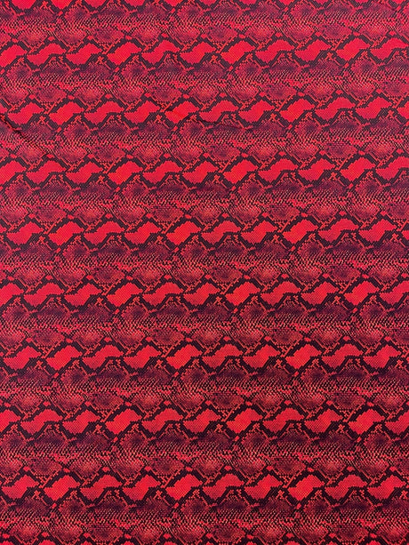 Python Snake Print Nylon Spandex Fabric - Digital Snake Skin Print, 58" Width (1 Yard)