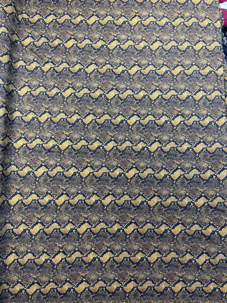 Python Snake Print Nylon Spandex Fabric - Digital Snake Skin Print, 58" Width (1 Yard)