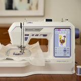 Husqvarna Viking Designer Quartz 29 Sewing Embroidery Machine - 250 Stitches, 180 Embroidery Designs, 7" Color Touch Screen (1 Unit)