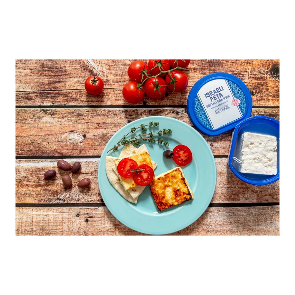 Israeli Feta Cheese Creamy Crumbly Mild Tang Mediterranean Style Table Cheese