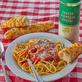 Grated Parmesan Cheese Finely Shredded Aged Cheese for Pasta Salads and Cooking
