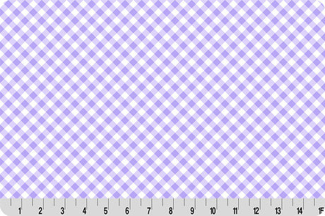 Cuddle Fabric Gingham Quilting Bellflower Per Yard