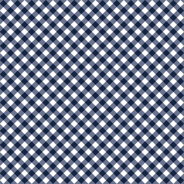 Quilting Cuddle Gingham Navy Fabric