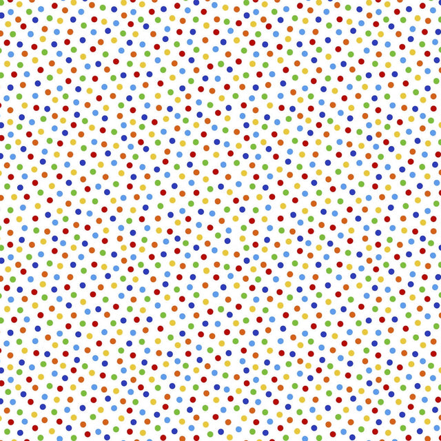 Quilting Cuddle Rainbow Dots Fabric