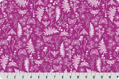 Magenta Whispering Blooms Quilting Cuddle Fabric
