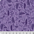 Purple Floral Quilting Cuddle Fabric