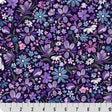 Purple Cuddle Fabric Whispering Blooms Mystical Quilting
