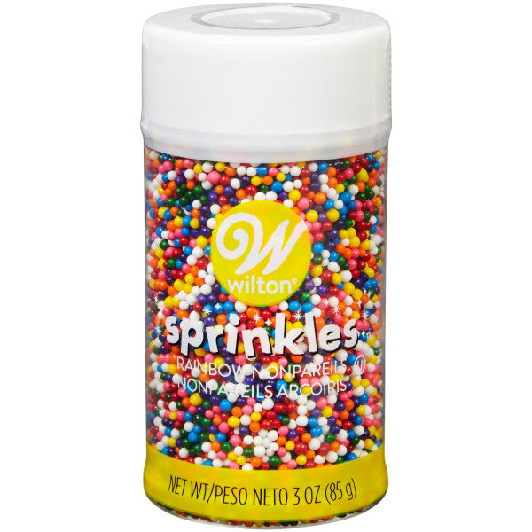 Wilton Rainbow Nonpareil Sprinkles – 3 oz.