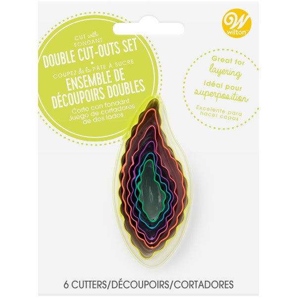 Wilton Leaf-Shaped Fondant Cut-Out Set, 6-Piece