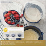 Wilton Navy Blue Covered Bowl Set, 6-Piece