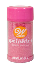 Wilton Pink Sanding Sugar, 3.2oz.